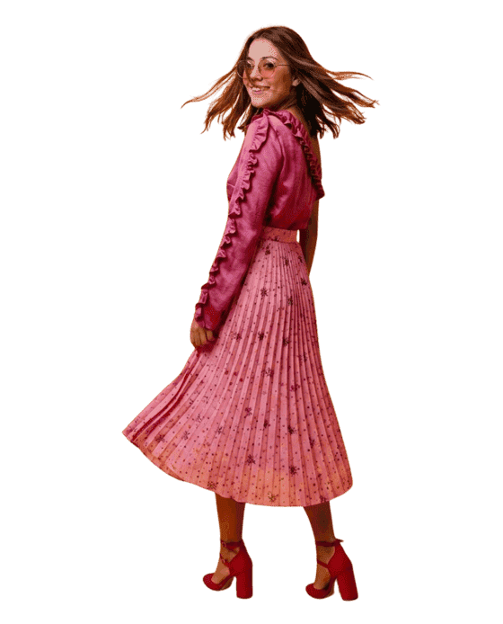 Fuchsia Pleat hover Image